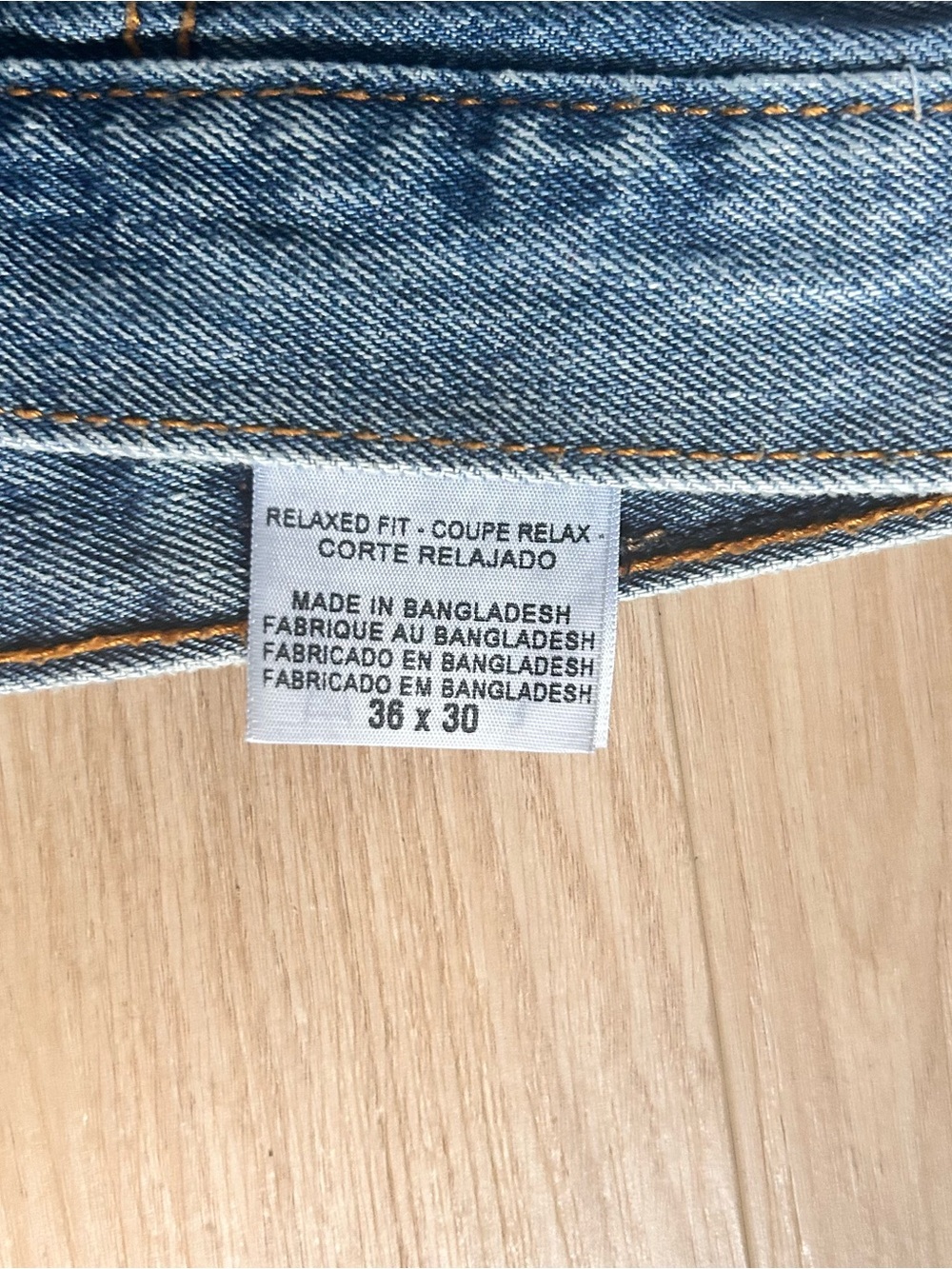 Signature by Levi Strauss Relaxed Straight Blue Denim Jeans - Picture 5 of 8